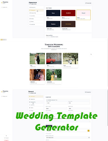 WEDDING INVITATION GENERATOR